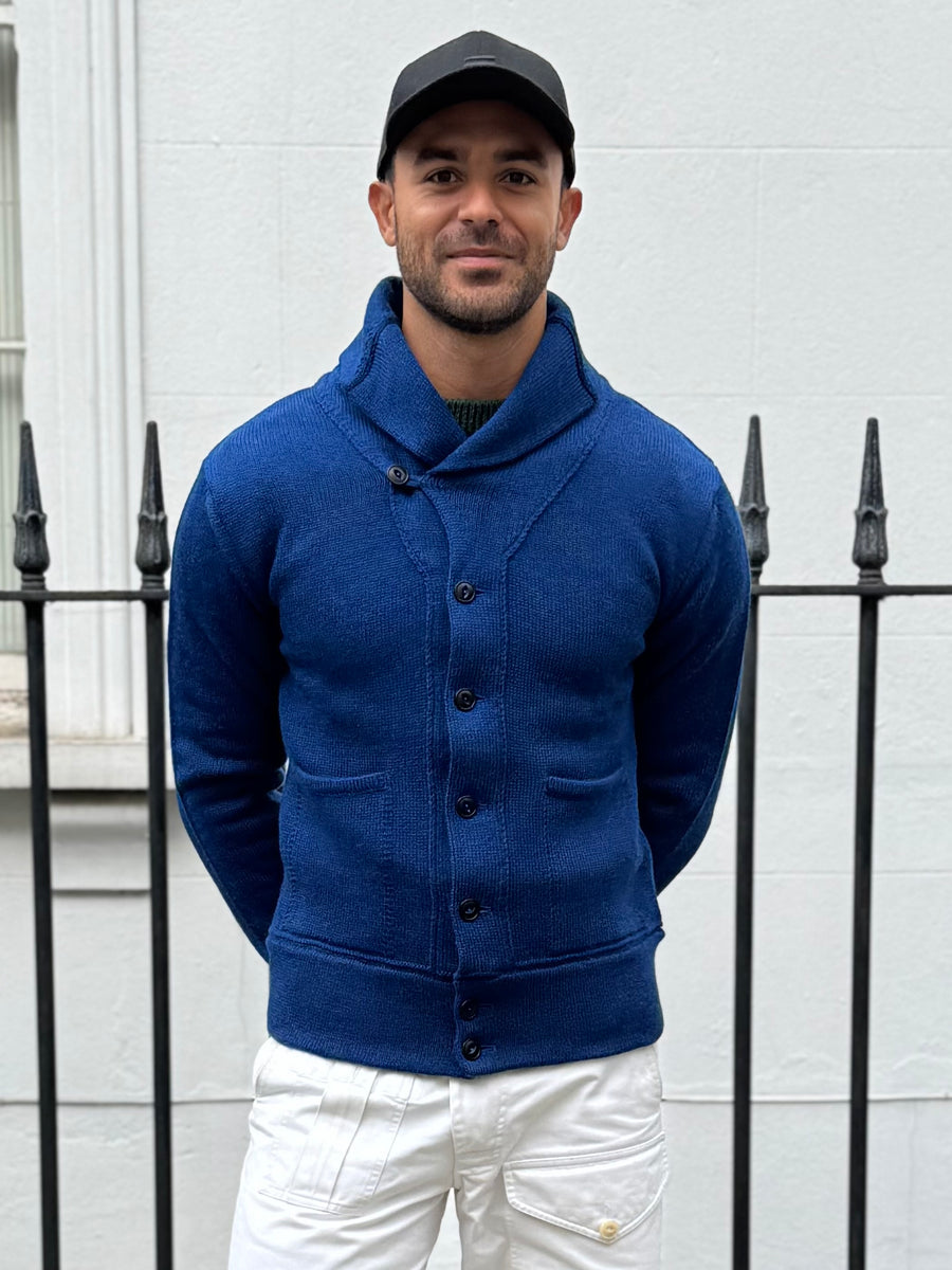 THE FRONTIER CARDIGAN - CORVETTE BLUE