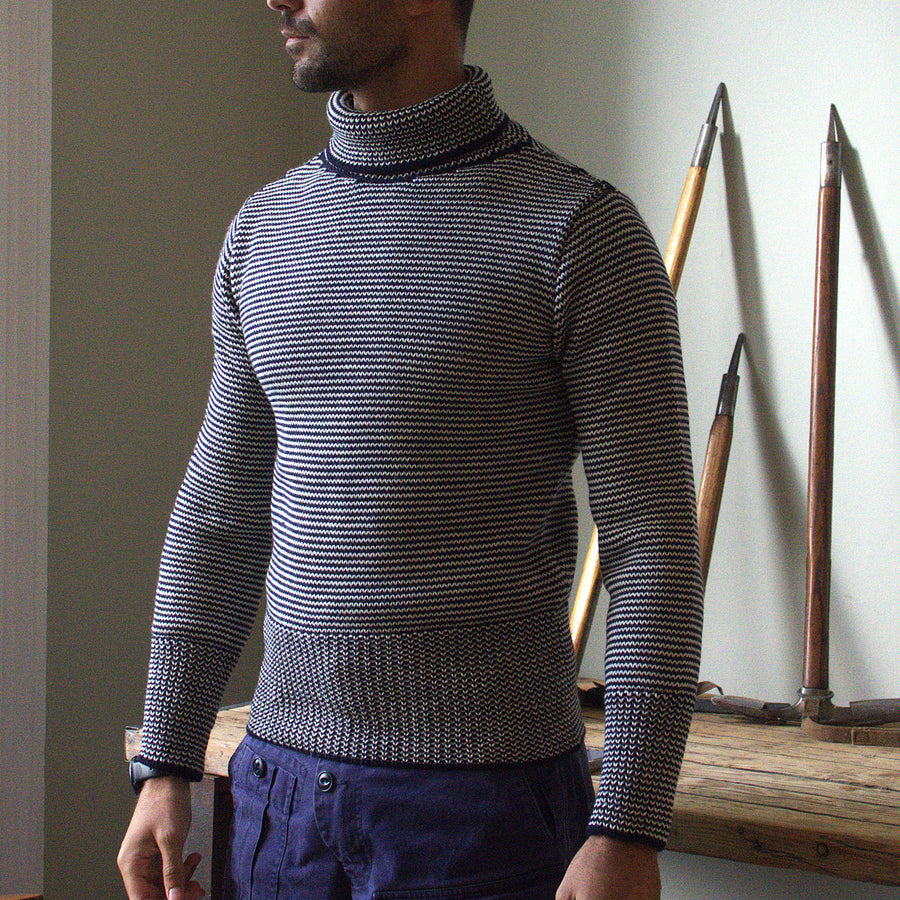 THE ENDURANCE - NAVY/ECRU STRIPE