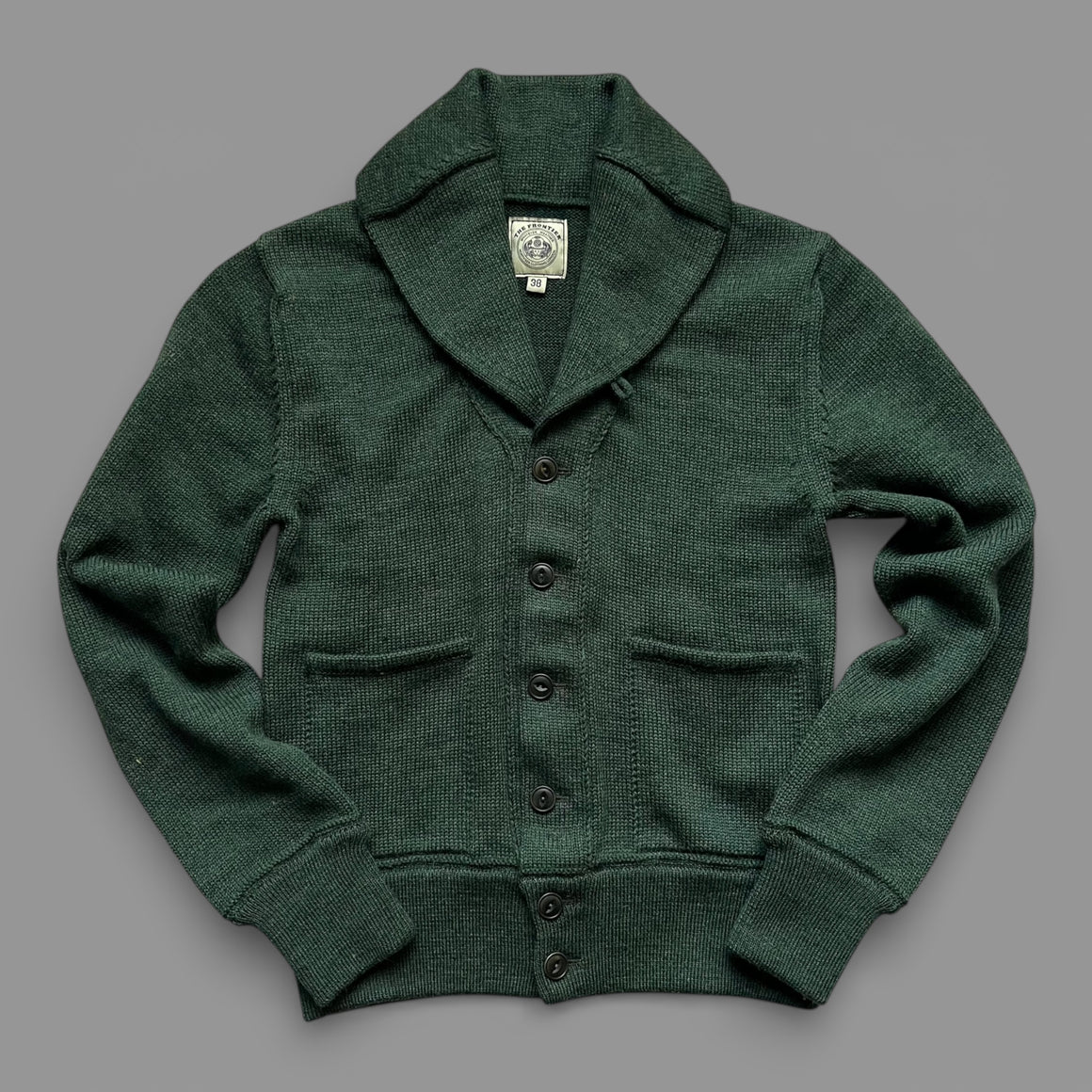 THE FRONTIER CARDIGAN - HEATHER GREEN