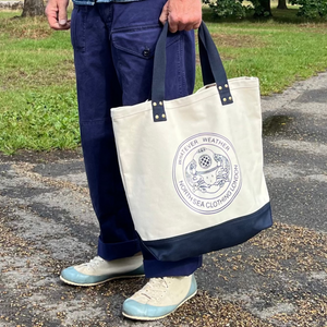 NSC Heavy Tote bag - Cream/Navy blue
