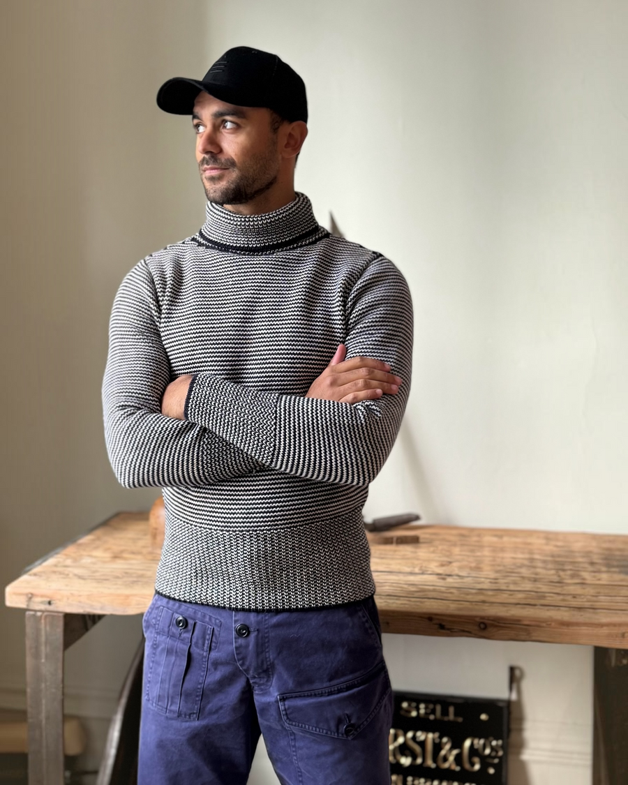 THE ENDURANCE - NAVY/ECRU STRIPE