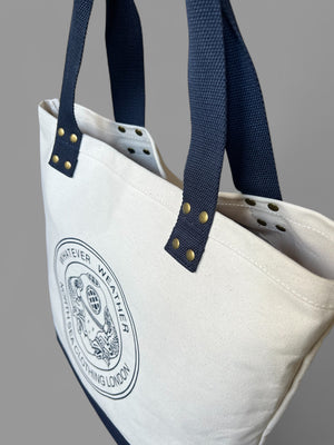 NSC Heavy Tote bag - Cream/Navy blue