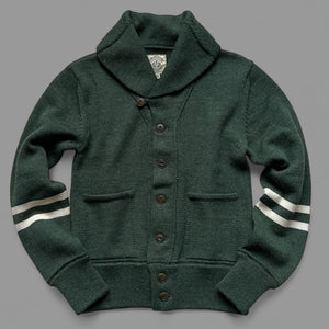 THE FRONTIER CARDIGAN - HEATHER GREEN