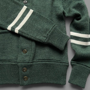 THE FRONTIER CARDIGAN - HEATHER GREEN