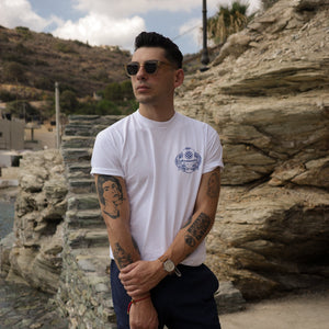 WHITE N.S.C LOGO TEE