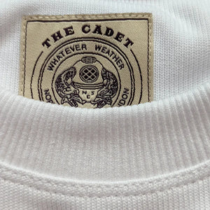 THE NEW CADET HEAVY LONG SLEEVE CREW - TWIN PACK WHITE/NAVY
