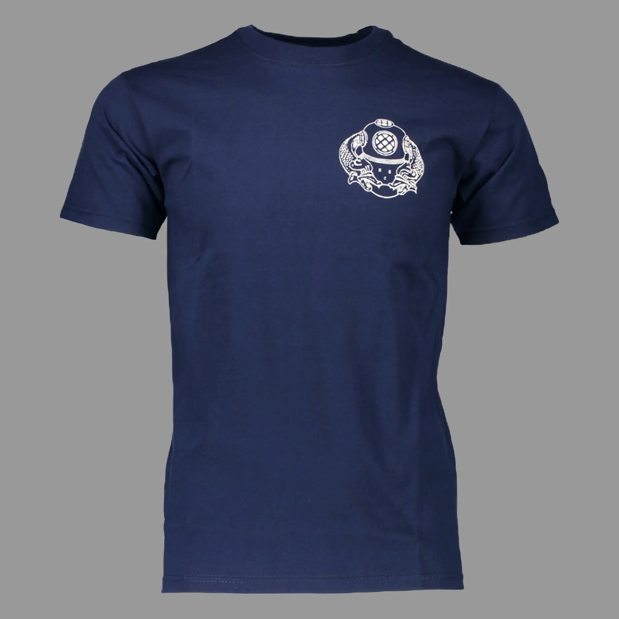 MID BLUE N.S.C LOGO TEE - North Sea Clothing